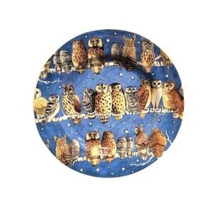OWLS Emma Bridgewater 8.75" Plate Stoke-On-Trent England Aviary Ornithology Art